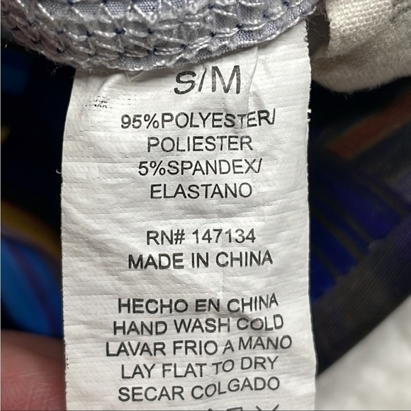 Sports Leggings Blue spiral Galaxy circles Size Small Med Gym Workout Space - Picture 10 of 11